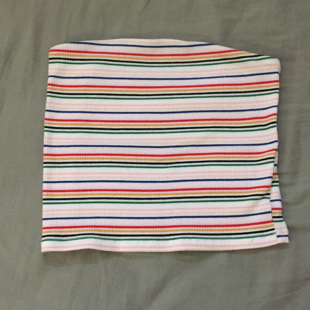 Rainbow tube top